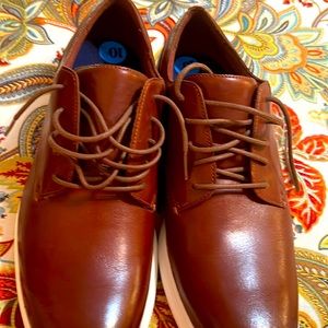 Mens 10 1/2 Cole Haan Shoes Brown winged Toe